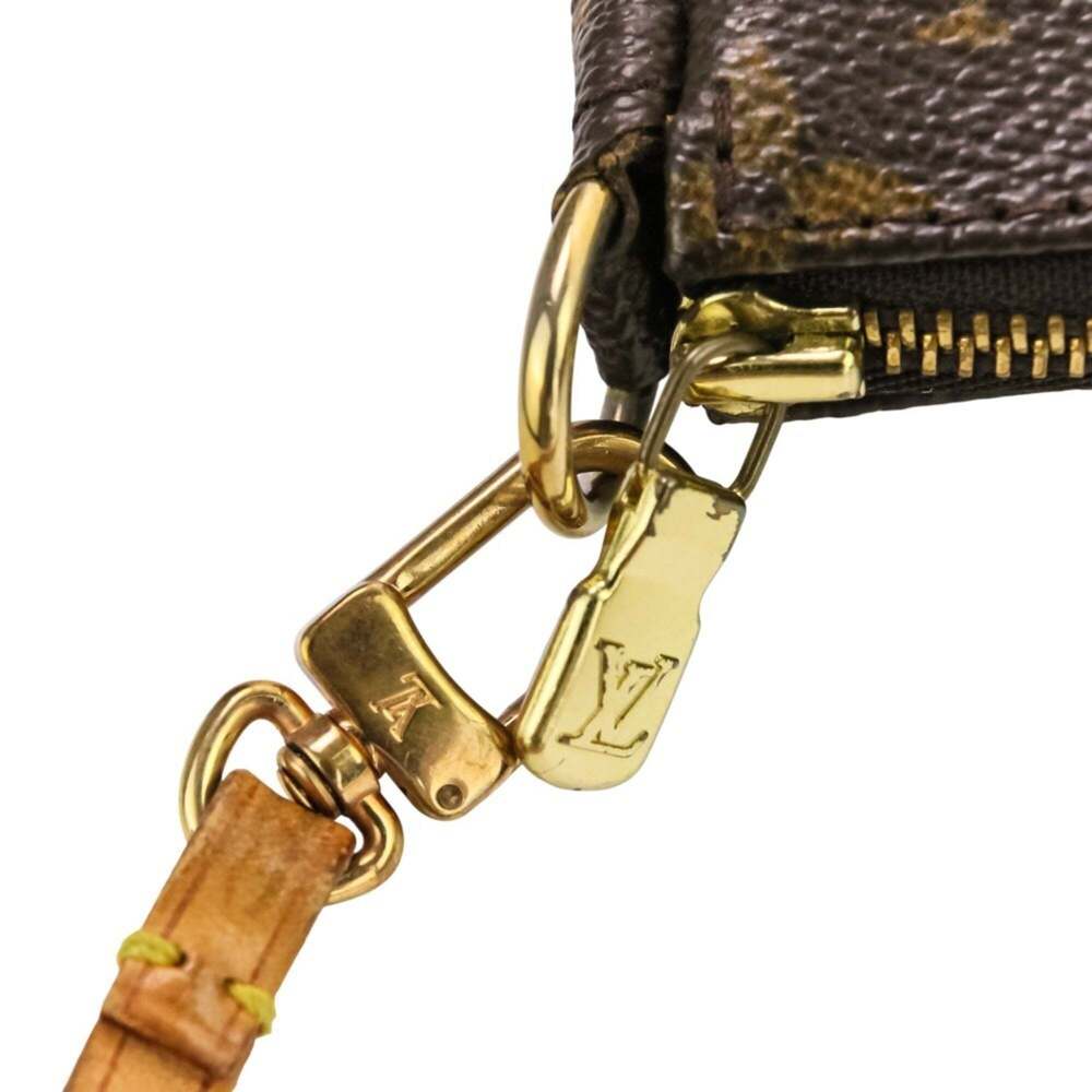 LOUIS VUITTON Authentic Brown Monogram Pochette Pouch - Picture 9 of 15